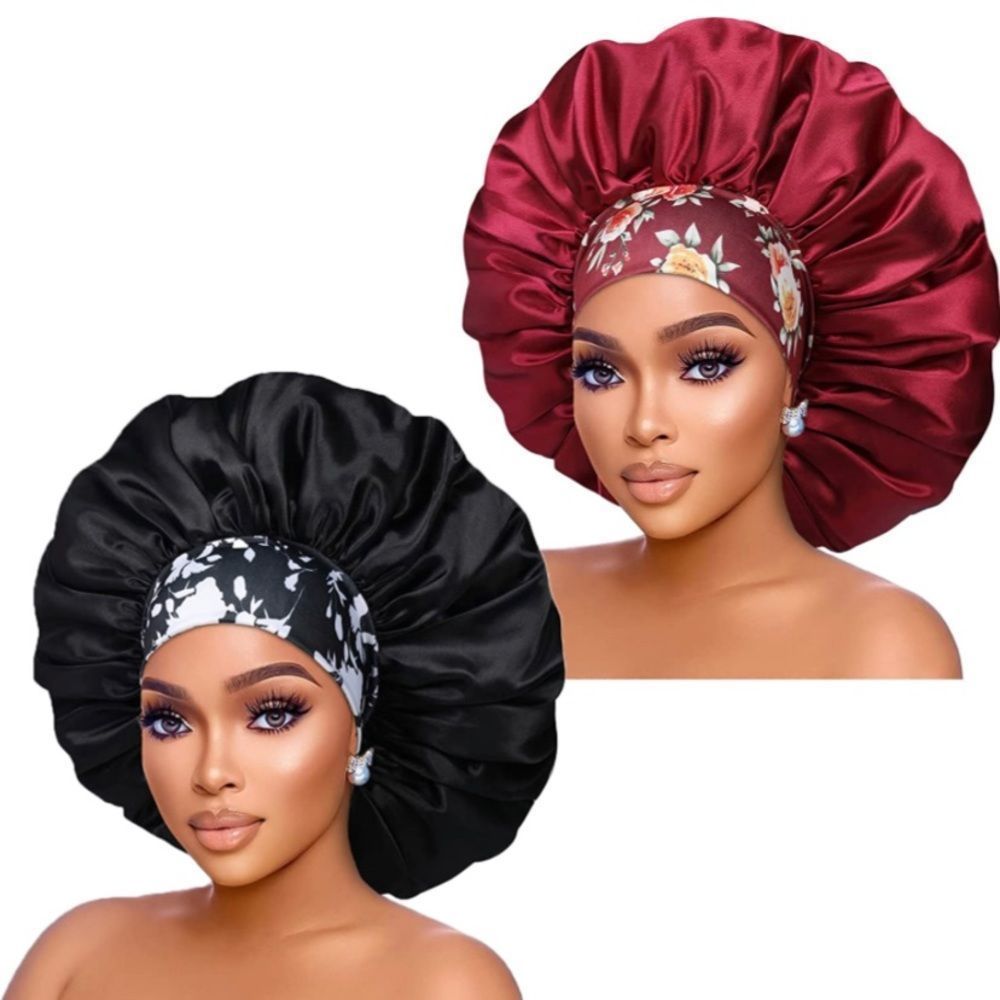 - Black&Red silk bonnet​​
